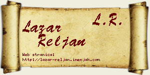 Lazar Reljan vizit kartica